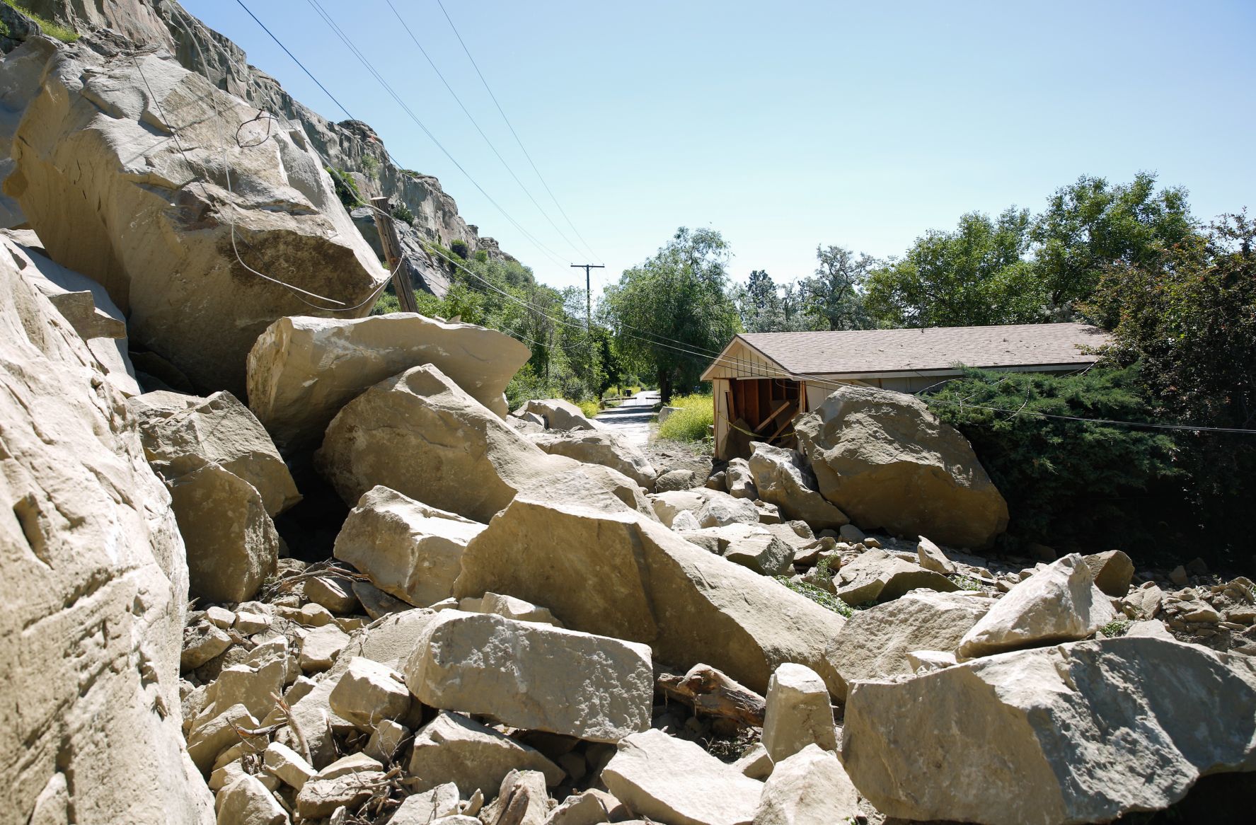 Rock slide